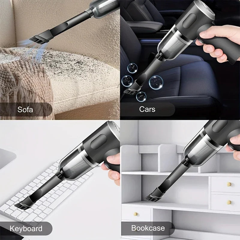 690000PA Cordless Car Vacuum Cleaner – Wireless Wet & Dry Handheld High-Power Vacuum with 2H Fast Charge
