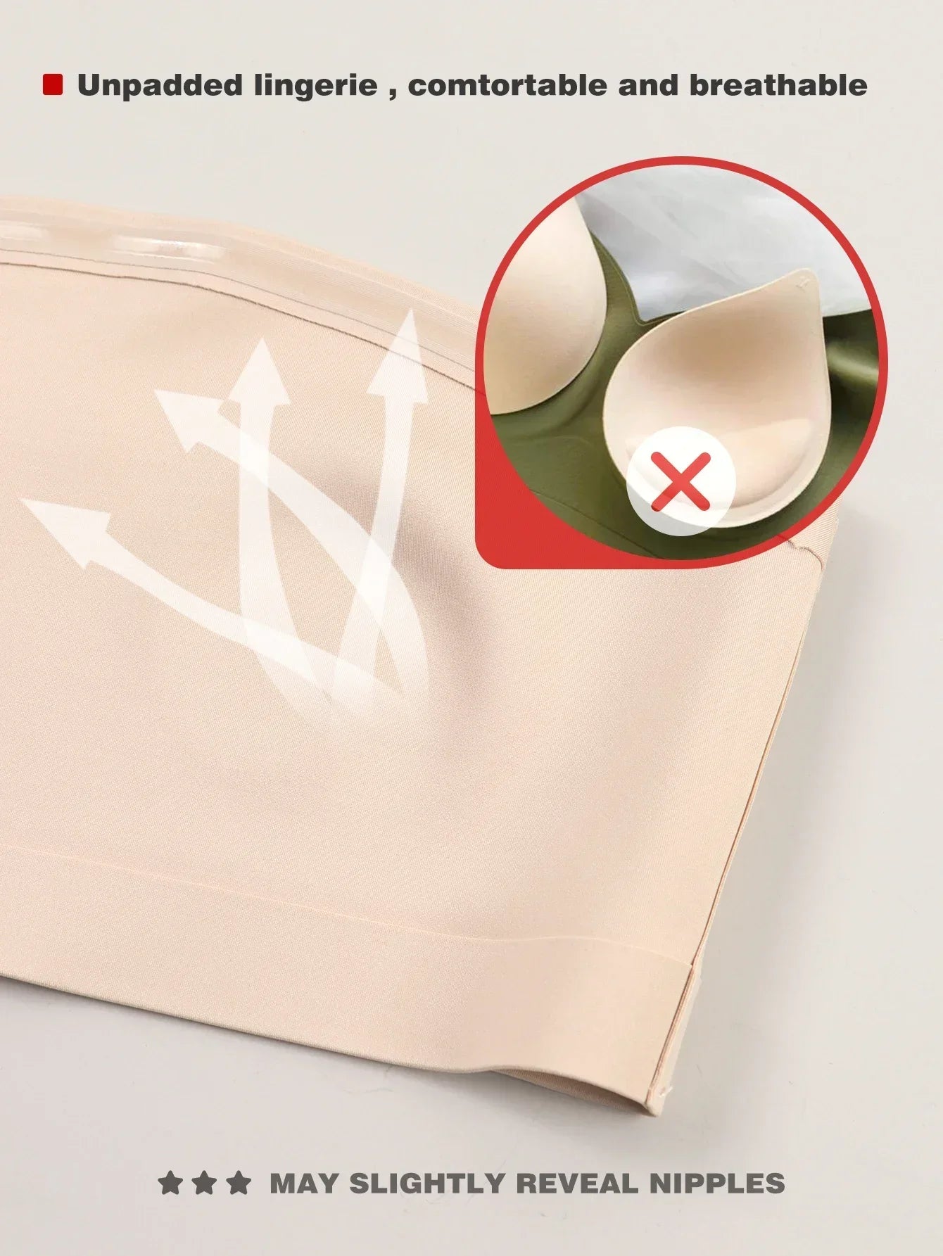 Women’s Strapless Seamless Front Button Bra – Wireless No Padding 3/4 Cup Comfortable Everyday Underwear